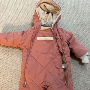 7am Enfant snow suit - Rose - 6-12 months